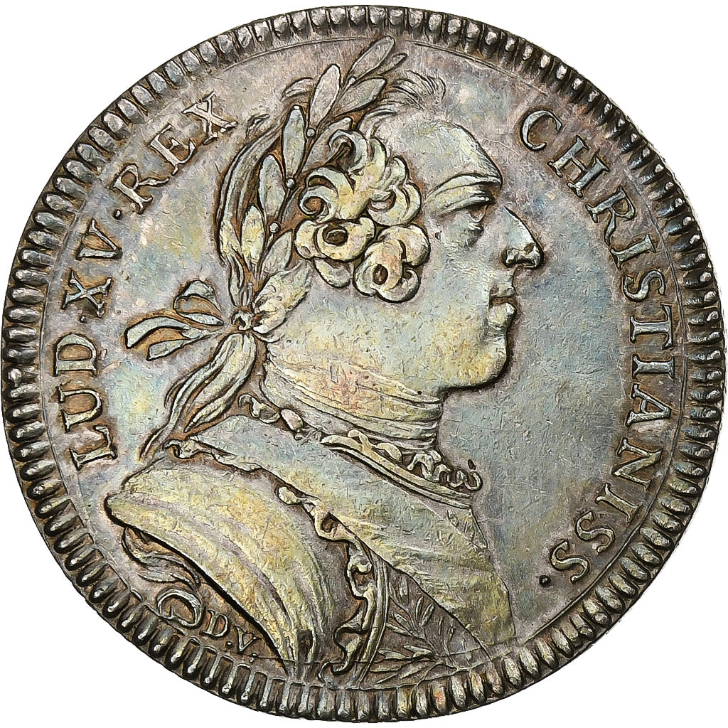 Francia, zeton, Louis XV, Conseillers du Roi et Notaires, 1720 (1751), Plata