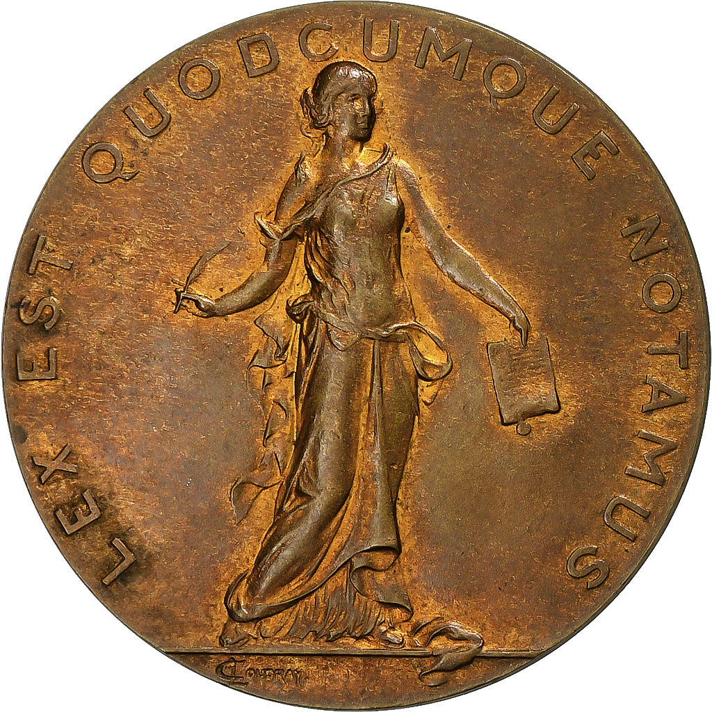 Frankrijk, Token, Notaires, Bronzen, Coudray, ZF+