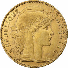Francja, 10 Francs, Marianne, 1901, Paris, Złoto, AU(50-53), Gadoury:1017