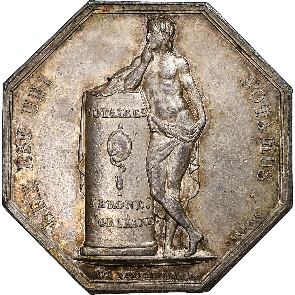France, Jeton, Louis Philippe Ier, Notaires de l'Arrondissement d'Orléans