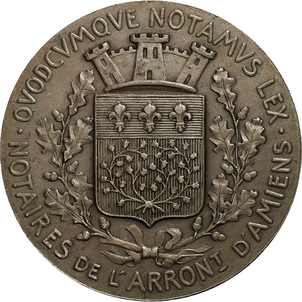 Francia, zeton, Notaires de l'Arrondissement d'Amiens, Plata, Dupuis.D, EBC