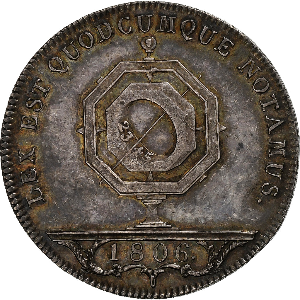 Francia, zeton, Notaires de l'Arrondissement de Château-Thierry, 1806, Plata