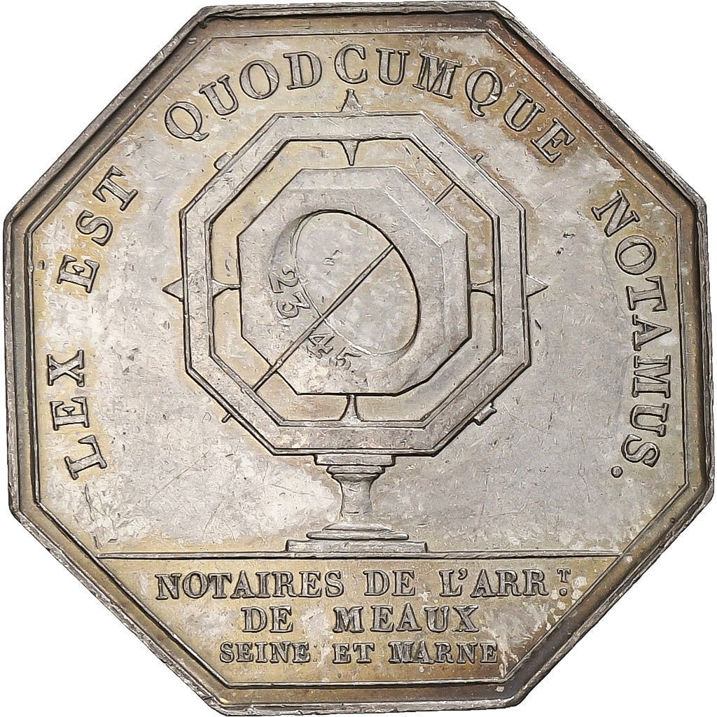 França, Token, Napoléon III, Notaires de l'Arrondissement de Meaux, Prata