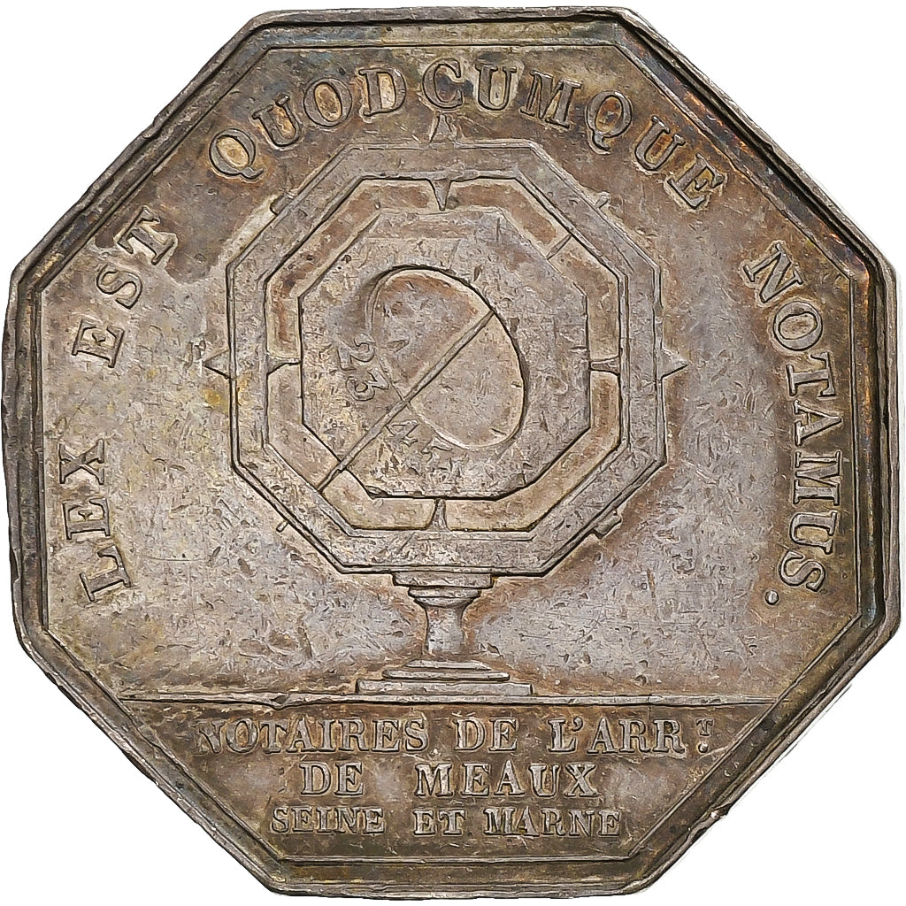 Francia, zeton, Louis Philippe Ier, Notaires de l'Arrondissement de Meaux