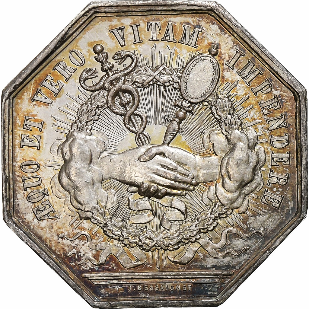 France, Token, Notaires de l'Arrondissement de Beauvais, Oise, Silver