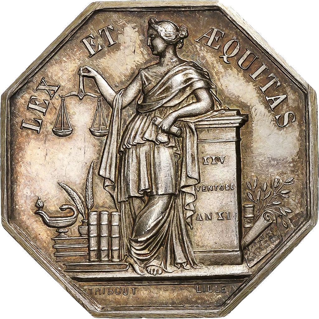 France, Token, Notaires de l'Arrondissement de Douai, Silver, Tribout