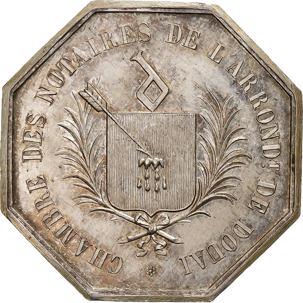 France, Token, Notaires de l'Arrondissement de Douai, Silver, Tribout