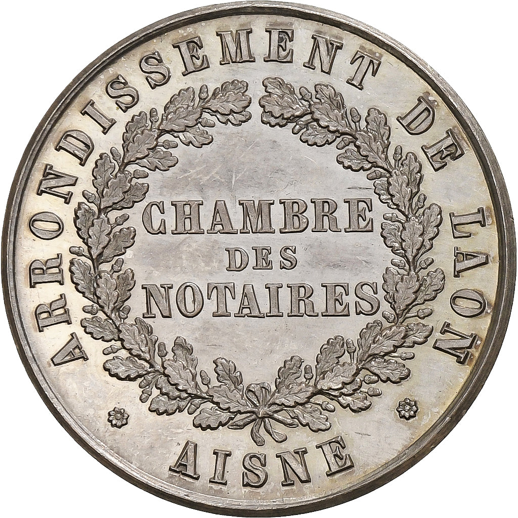 Francia, zeton, Notaires de Laon, Plata, EBC+, Lerouge:158