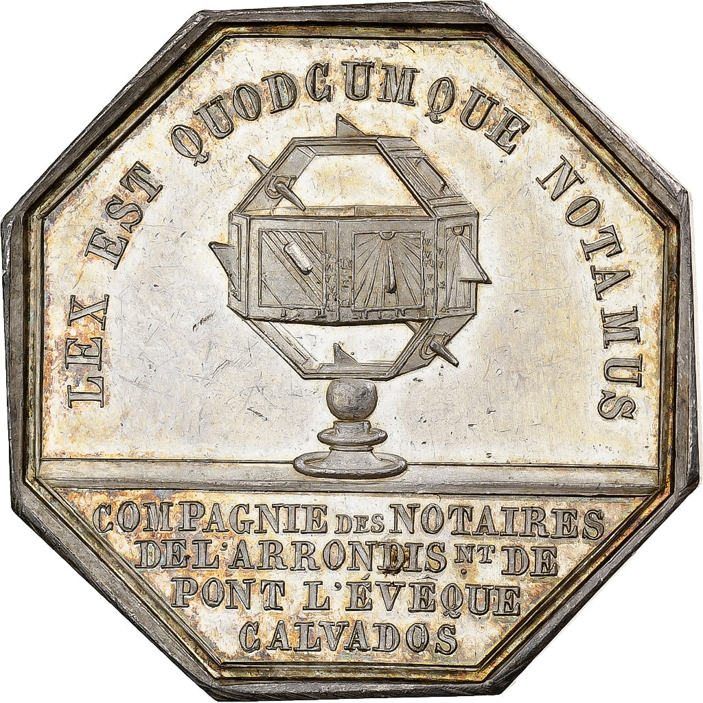 France, Jeton, Louis Philippe I, Notaires de l'arrondissement de Pont-l'Evêque
