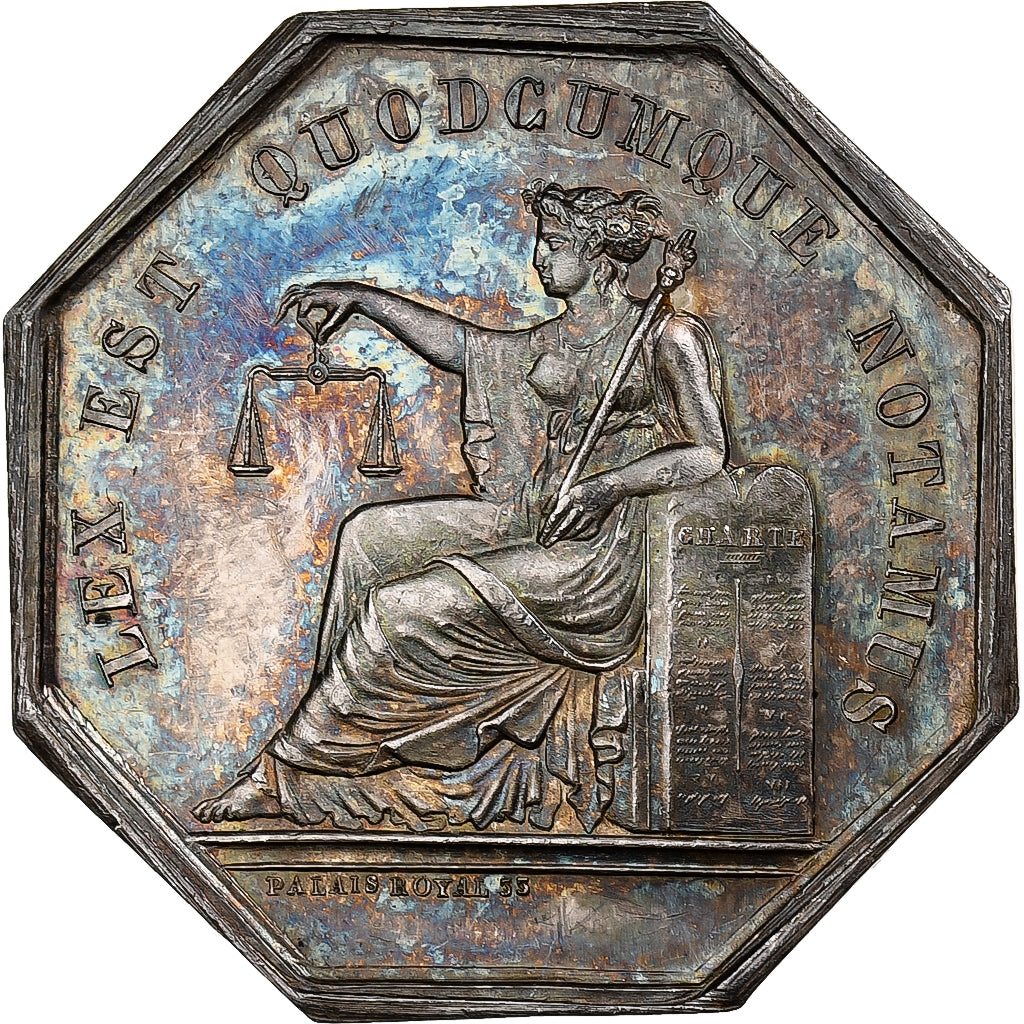 France, Token, Notaires de l'Arrondissement de Joigny, Yonne, Silver, Brasseux