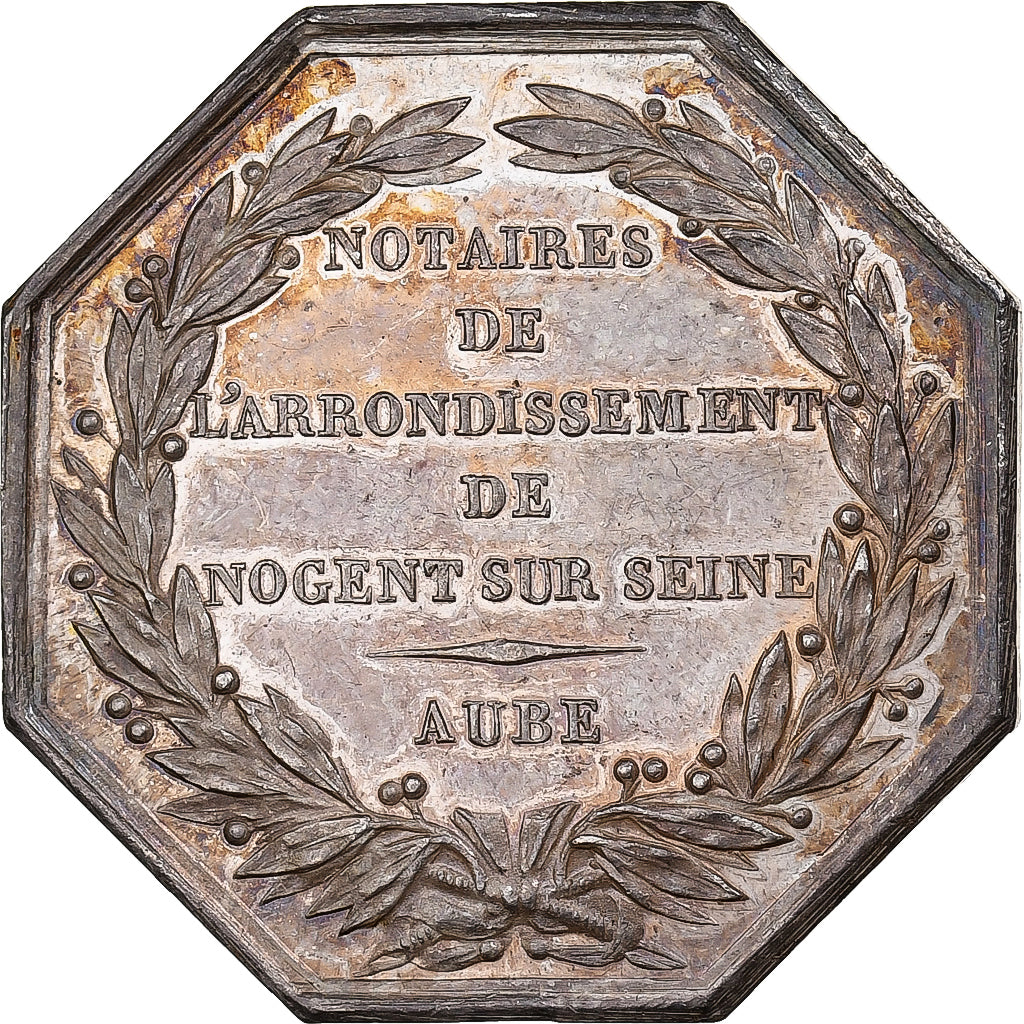 France, Token, Notaires de l'Arrondissement de Nogent-sur-Seine, Silver