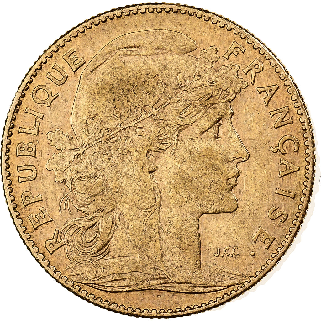Francia, 10 Francs, Marianne, 1900, Paris, Oro, MBC, Gadoury:1017, Le