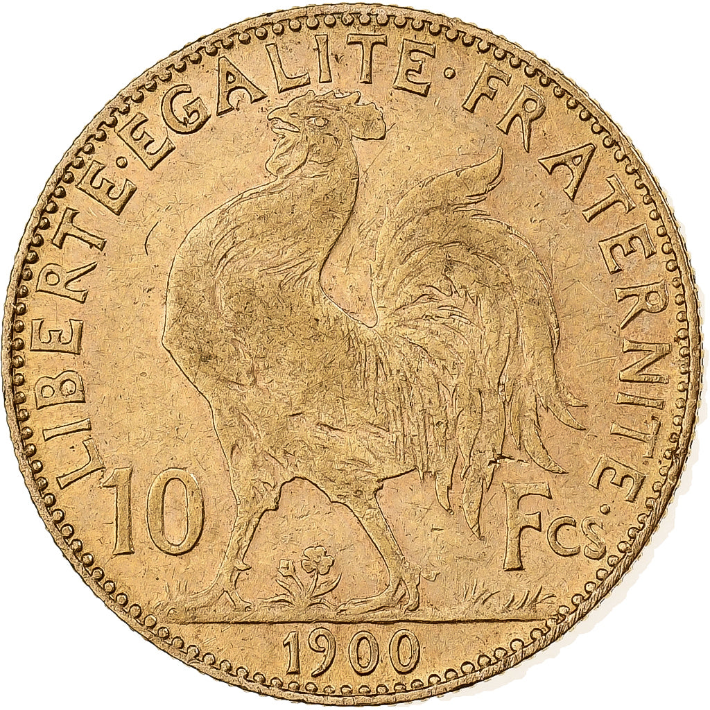 Francia, 10 Francs, Marianne, 1900, Paris, Oro, MBC, Gadoury:1017, Le