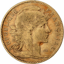 France, 10 Francs, Marianne, 1901, Paris, Gold, EF(40-45), Gadoury:1017, KM:846