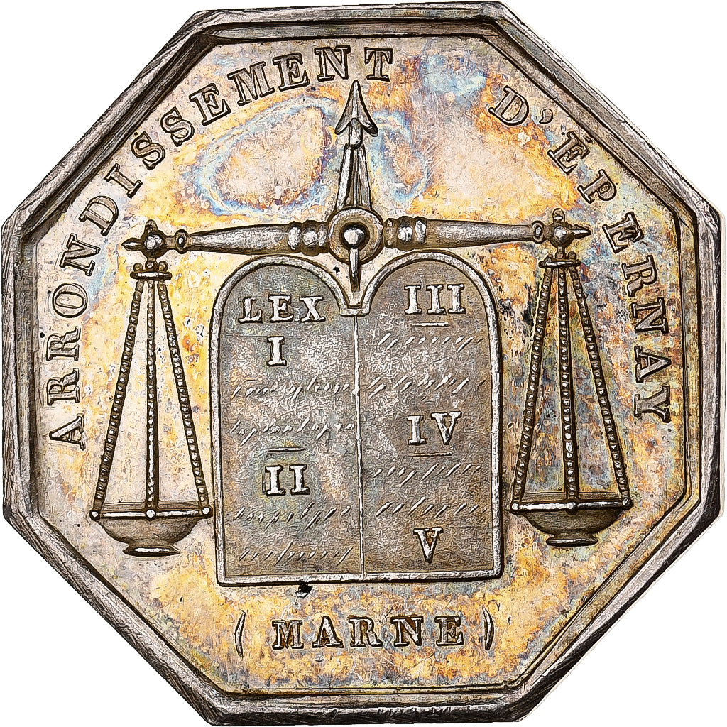 Frankreich, betaalpenning, Notaires de l'Arrondissement d'Epernay, Marne