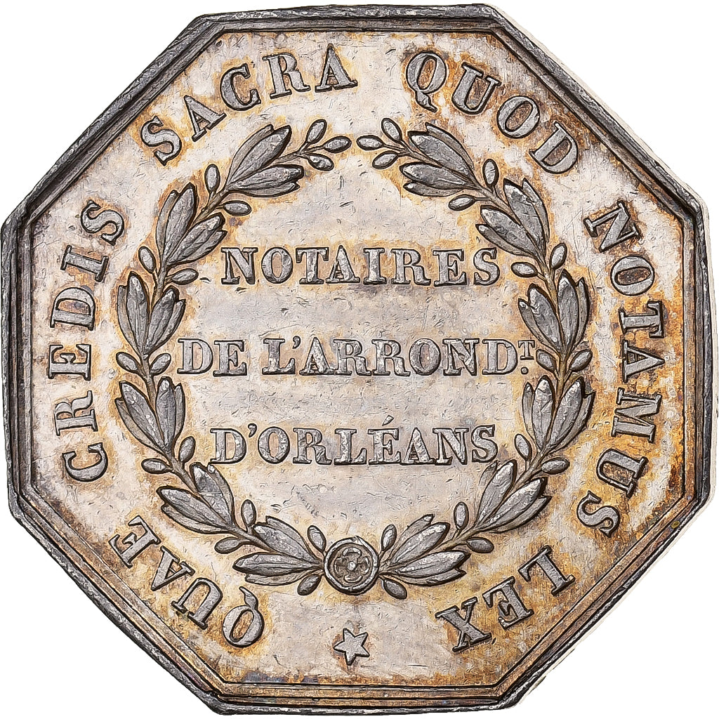 Francia, Token, Napoléon III, Notaires de l'Arrondissement d'Orléans, SPL-