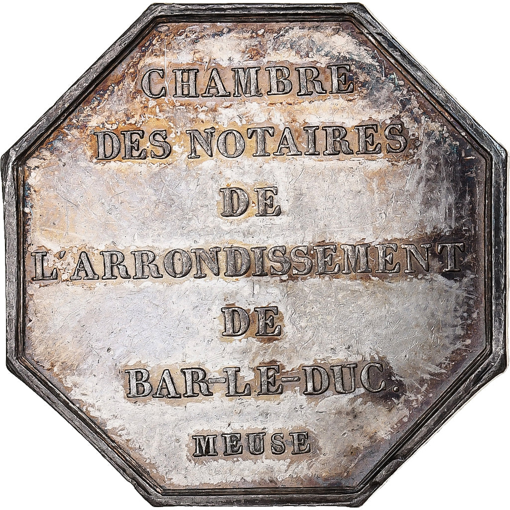 France, Token, Notaires de l'Arrondissement de Bar-le-Duc, Meuse, Silver