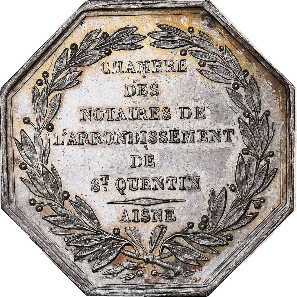 Francia, ficha, Notaires de l'Arrondissement de Saint-Quentin, Aisne, Argento
