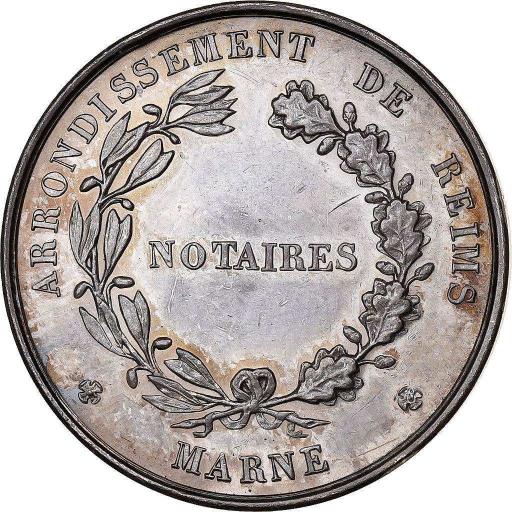 Francia, Token, Notaires de l'Arrondissement de Reims, 1824, Tiolier, SPL-