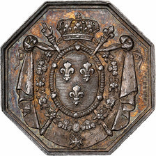 France, Token, Notaires de l'Arrondissement d'Amiens, 1827, Silver, AU(55-58)