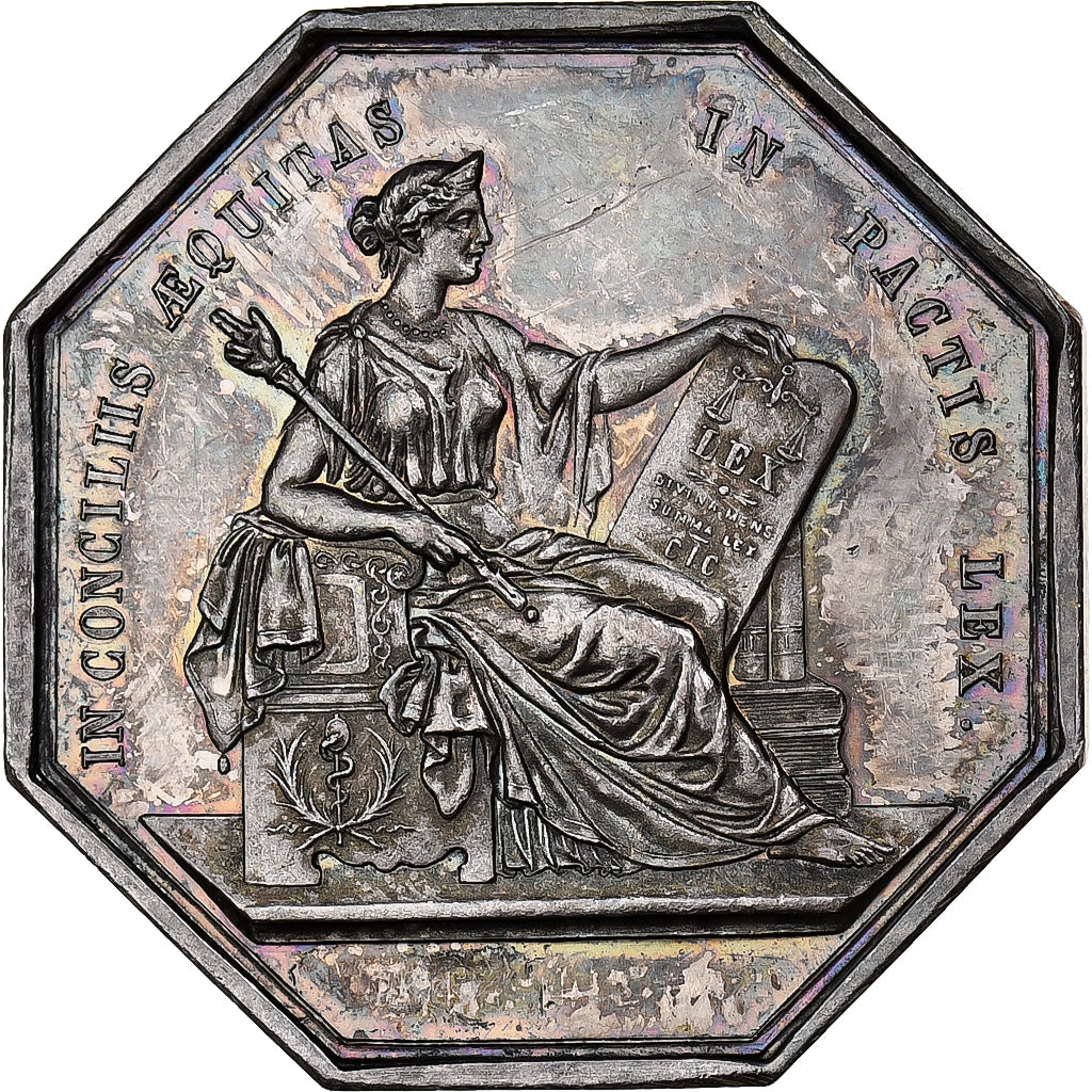 Francia, ficha, Chambre des Notaires d'Angers, Argento, Pacot, SPL-, Lerouge:19a