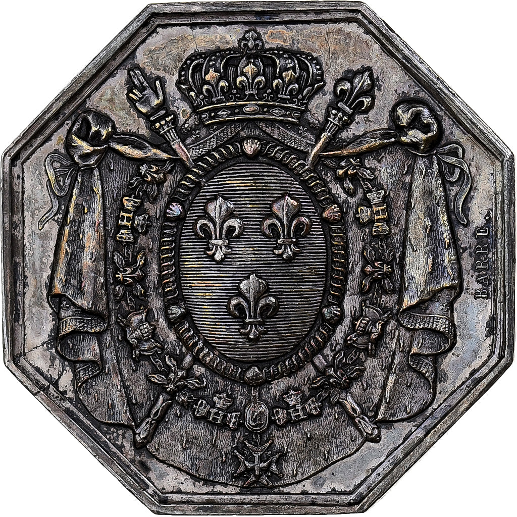 Francia, ficha, Notaires de l'Arrondissement de Compiègne, 1827, Argento