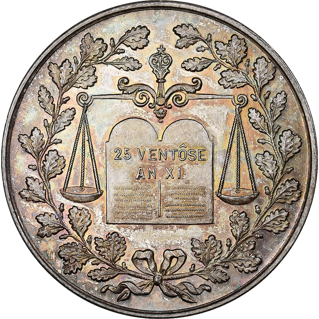 Francia, zeton, Notaires de l'Arrondissement de Saumur, Maine et Loire, Plata