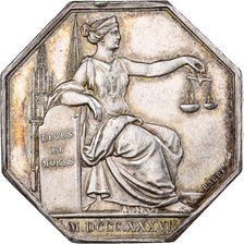 France, Jeton, Notaires de l'Arrondissement de Chartres, 1836, Argent, SUP