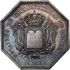 France, Token, Notaires de l'Arrondissement de Beauvais, Oise, 1832, Silver