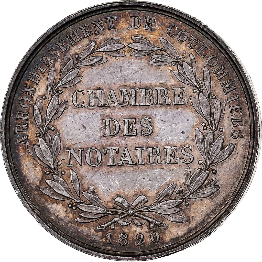 Francia, zeton, Notaires de l'Arrondissement de Coulommiers, Seine et Marne