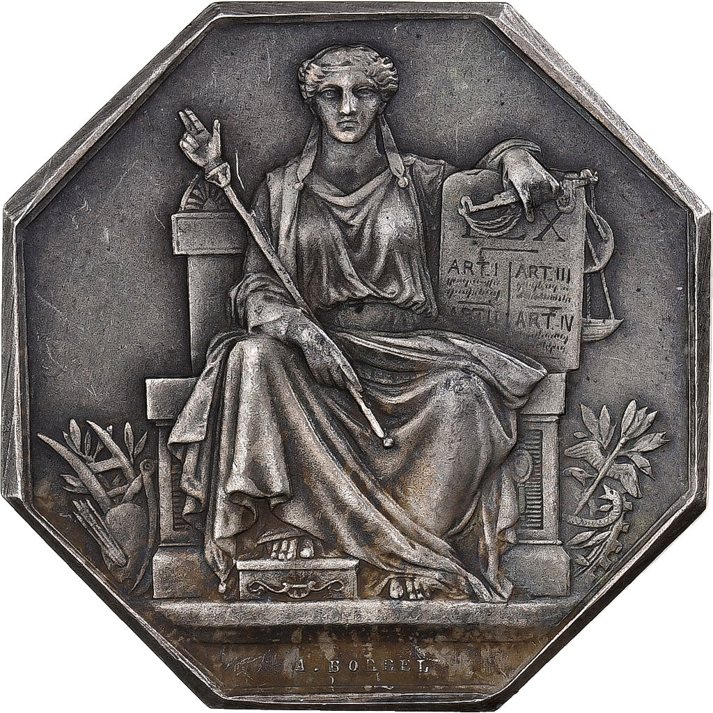 France, Token, Notaires de l'Arrondissement de Blaye, Silver, Borrel.A