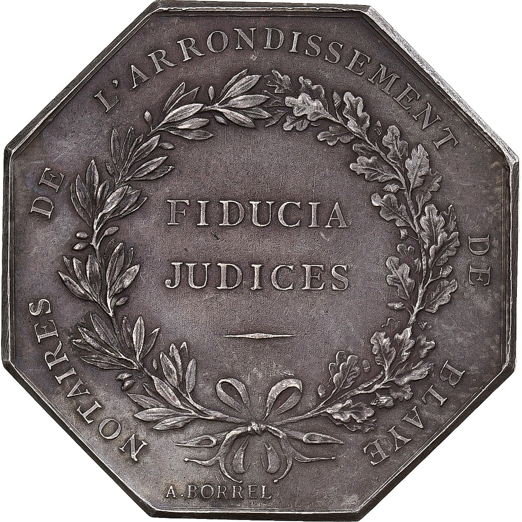 France, Token, Notaires de l'Arrondissement de Blaye, Silver, Borrel.A