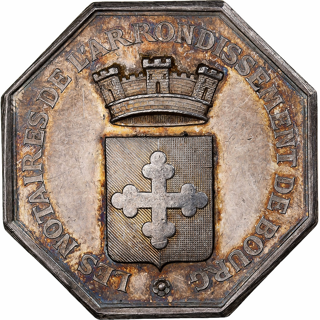 France, Token, Notaires de l'Arrondissement de Bourg, Silver, Charrasse