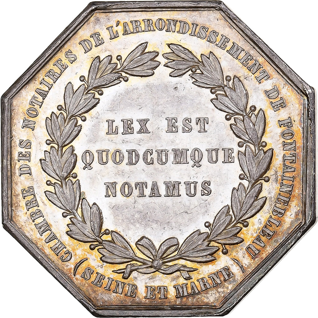 Francia, ficha, Notaires de l'Arrondissement de Fontainebleau, Argento, Borrel