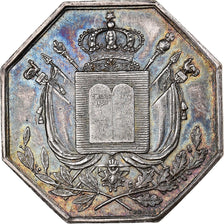 France, Jeton, Notaires de l'Arrondissement de Fontainebleau, Argent, SUP