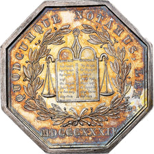 France, Jeton, Notaires de l'Arrondissement de Dreux, Eure et Loir, 1834