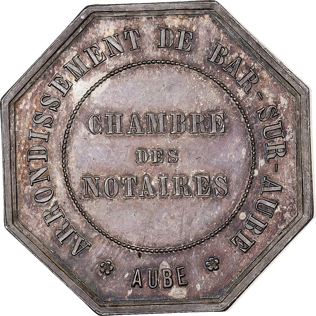 Francia, ficha, Chambre des Notaires de Bar-sur-Aube, Argento, SPL-, Lerouge:31