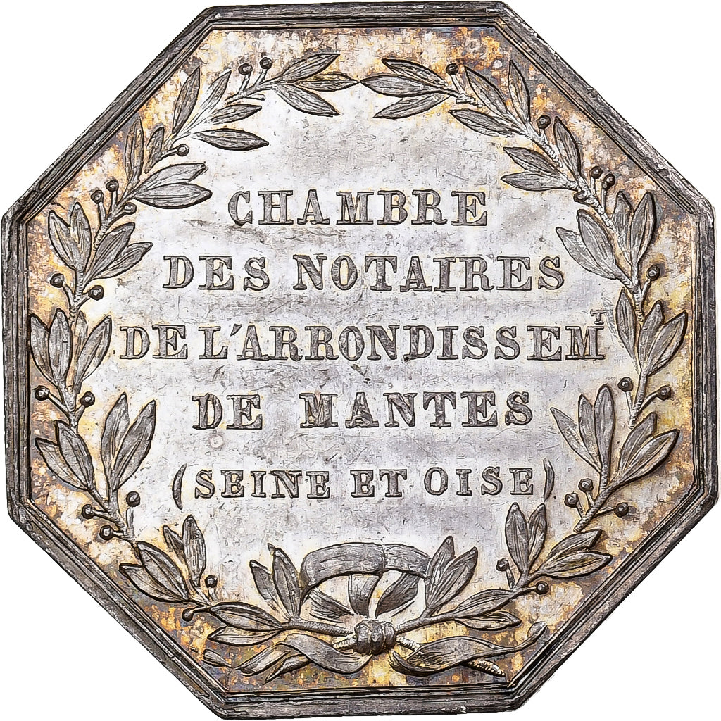 Francia, ficha, Notaires de l'Arrondissement de Mantes, Seine et Oise, Argento