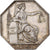 Francia, zeton, Notaires de l'Arrondissement de Chartres, 1836, Plata, Barre