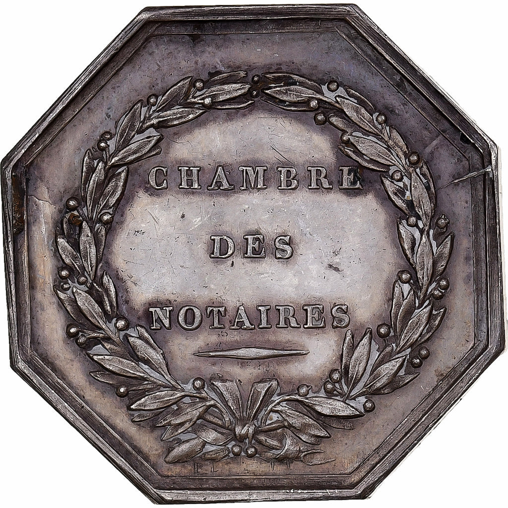 France, Jeton, Notaires de l'Arrondissement d'Epernay, Marne, Argent, SUP