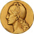 Francia, zeton, Notaires du Département de la marne, Bronce dorado, Cochet