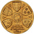 Francia, zeton, Notaires du Département de la marne, Bronce dorado, Cochet