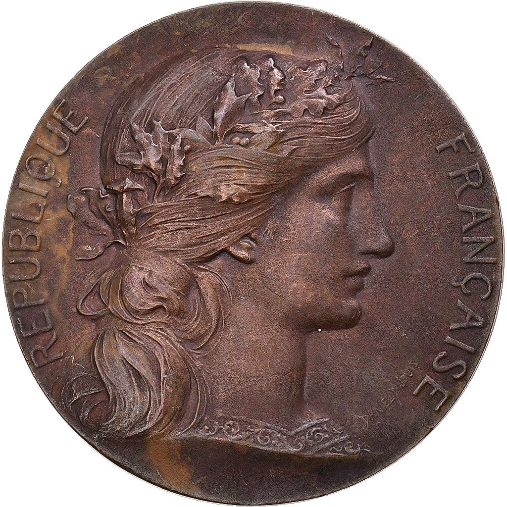 Frankrijk, Token, Notaires de l'Arrondissement d'Amiens, Bronzen, Dupuis.D, PR