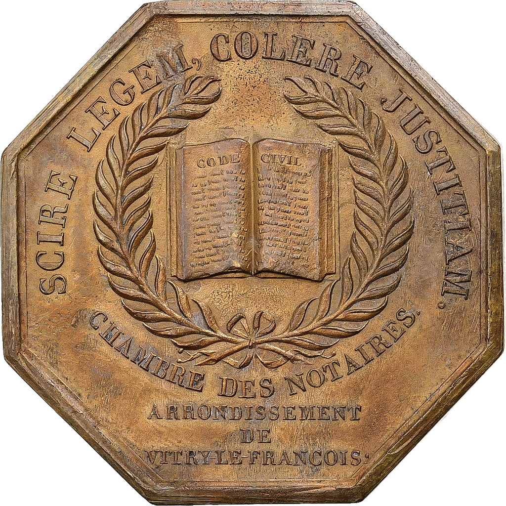 France, Token, François Ier, Chambre des Notaires de Vitry-le-François