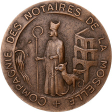 France, Token, Compagnie des Notaires de la Moselle, Bronze, MS(63)