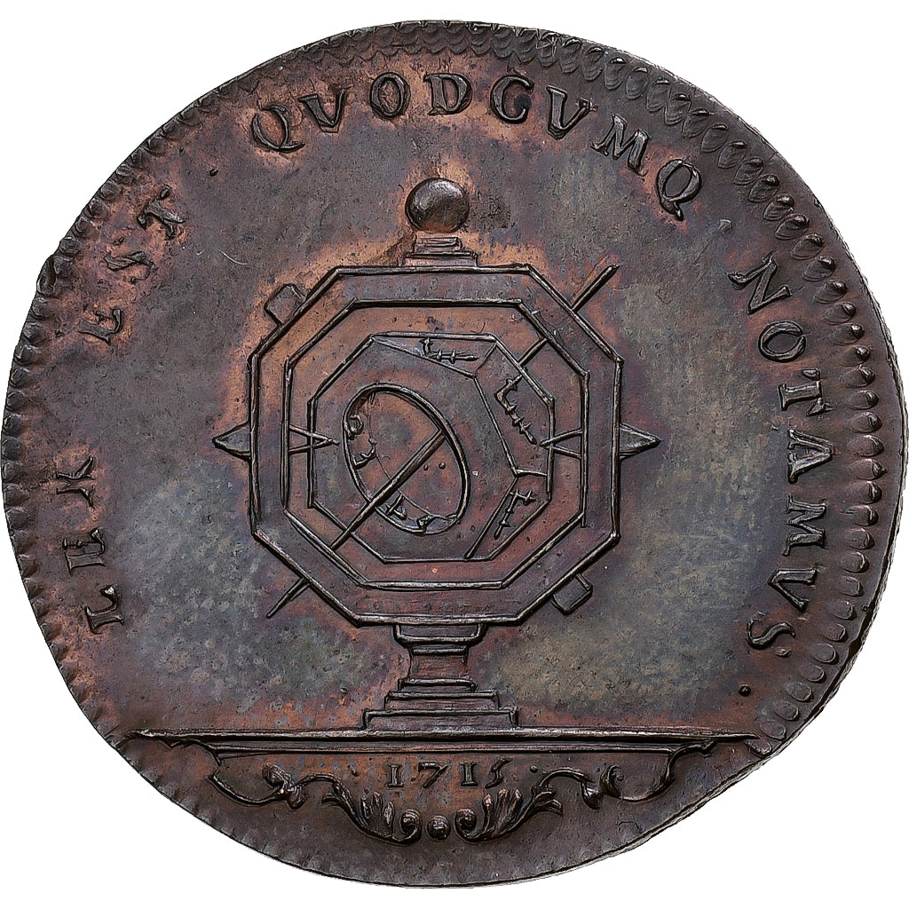 France, Jeton, Louis XV, Notaires Royaux de Paris, 1715, Cuivre, SUP