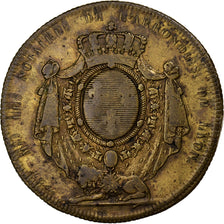 France, Jeton, Notaires de l'Arrondissement de Lyon, 1812, Laiton, TB+