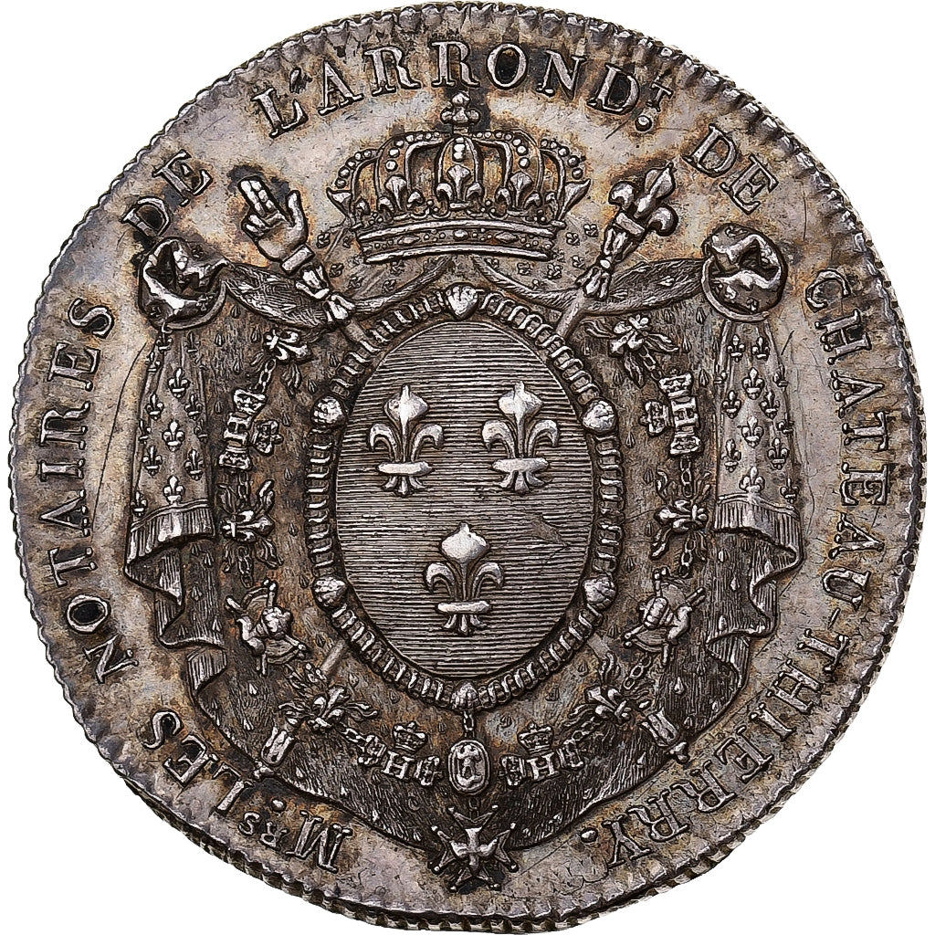 France, Token, Notaires de l'Arrondissement de Château-Thierry, 1806, Silver