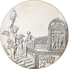 France, Medal, Les Grands Transatlantiques, Titanic, Nickel, C. Gondard, MS(64)
