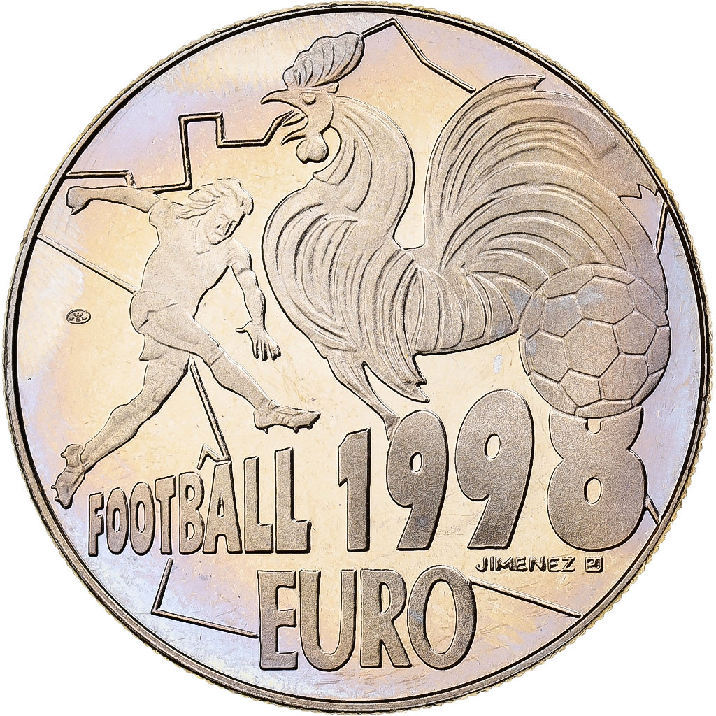 Francia, medaglia, 10 Euro, Football, 1998, Rame-nichel, FDC